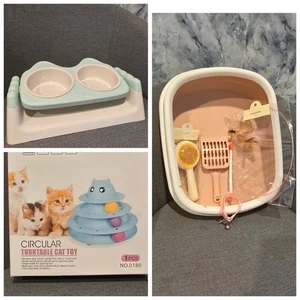 Cat Daily Care & Toys Combo Set (7 Items) - Picture 1 of 8