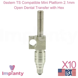 Mini plataforma compatible con 0stem TS 2,1 mm transferencia dental abierta con hexagonal - Imagen 1 de 4