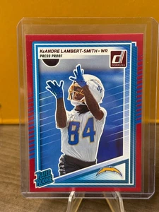 2025 Panini Donruss #367 Keandre Lambert-Smith Rated Rookie Red Press Proof (RC) - Foto 1 di 2