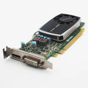 Video Card Graphics LP Nvidia Quadro 600 Low Profile Dp DVI Displayport 1GB - Picture 1 of 3