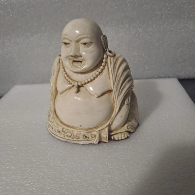 ancien bouddha fin xix debut xx organique H 9 cm pour 330 gr - Photo 1/4