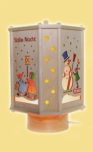 Laterne "Stille Nacht" elektrisch drehend Höhe= 33cm NEU Laterne Weihnachten - Bild 1 von 1