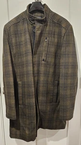 Paul Frederick Wool Blend Green Plaid Car Coat – 3XL Tall NEW w/tags Free Ship - Picture 1 of 17