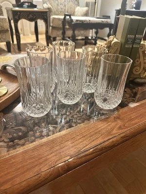 Juego de 6 vasos Highball Cristal D'Arques Longchamp de cristal vintage Foto 1 de 4