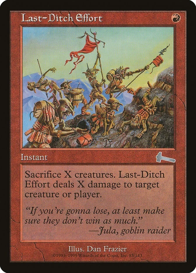 MTG Last-Ditch Effort Urza's Legacy Uncommon NM - Image 1 of 1