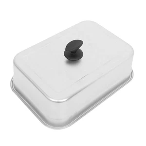Basting Cover Melting Dome: Stainless Steel Rectangular Cheese Melt Lid for - Picture 1 of 12