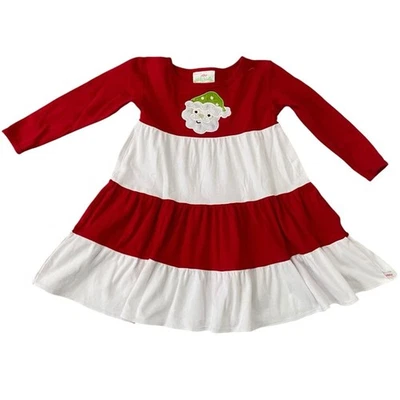 Vestido de Papá Noel rojo y blanco Lolly Wolly Doodle para niña talla 4/5 Foto 1 de 4