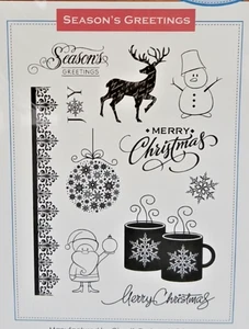 Gina K Stempel - SEASONS GREETINGS - 11 Gummistempel - Weihnachten - Bild 1 von 2
