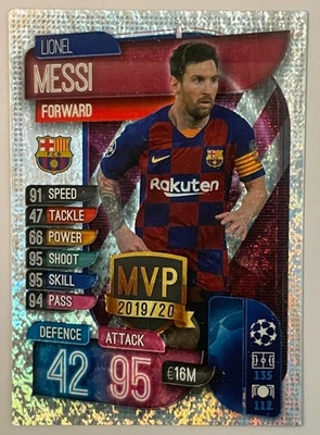 Topps Match Attax 2019-20 Lionel Messi MVP Barcelona - Image 1 of 2