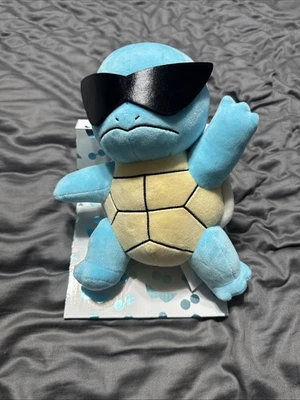 SDCC 2025 Exclusive Pokémon Squirtle Squad 7” Plush Pack JAZWARES Black Glasses - Image 1 of 4