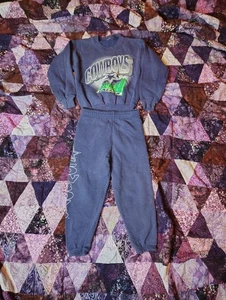 Vintage 90s Y2K Dallas Cowboys Track Suit Set Boys Youth Medium 7-8 Blue Sweat - Bild 1 von 10