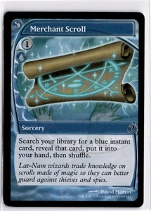 Magic TheGa Magic TheGa Magic TheGa Secret Lair Foil Merchant Scroll (Future Sight) 167 SLD C NM Scan - Imagen 1 de 2