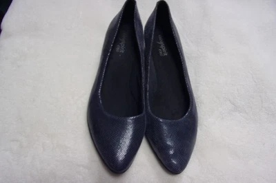 Nuevo Talla 9M Easy Spirit Mujer Punta Plana, Azul Marino Reptil e360 Foto 1 de 2