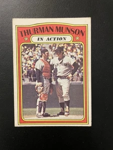 1972 O-P-CHEE #442 THURMAN MUNSON IN ACTION PRINTED IN CANADA EX-EXMT! CENTERED! - Picture 1 of 2