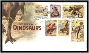 2013 First Day Cover Issue FDC - Australia's Age of Dinosaurs - Stamps Set - Picture 1 of 2