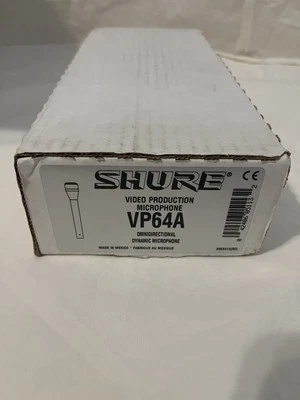 Shure Video Production Microphone: VP64A - Omni Directional Dynamic Mic - Image 1 of 2