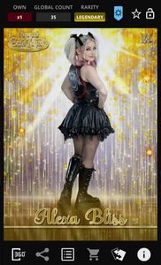 Alexa Bliss 35cc Legendary Gold Label 2025 WWE Topps Slam Digital - Picture 1 of 2