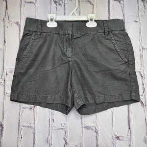 Y2K J. Crew Damen Chino Shorts Größe 6 grau verwaschen Sommer Taschen 100 % Baumwolle - Bild 1 von 9