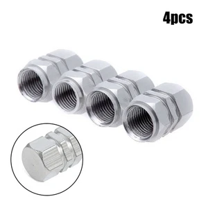 4* Aluminum Tire Wheel Rims Stem Air Valve Cap Tyre Cover Car Truck Bike Gadgets - Picture 1 of 8