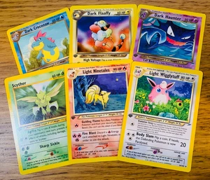 1. Edition Uncommon/Common Neo Destiny Set Pokemon Karten! SCHNELLER & KOSTENLOSER VERSAND! - Bild 1 von 53