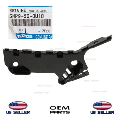 Soporte de retención de parachoques delantero genuino lado izquierdo del conductor Mazda 6 2014-2021 Foto 1 de 2