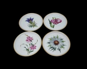 4er Set Rosenthal Handmalerei Floral 3,5" Butter Pat Porzellan Geschirr Germany - Bild 1 von 22