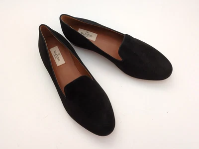 NEW! Valentino Garavani Loafers Black Suede Womens Shoe Size EU 40.5      (KS5) - Image 1 of 4