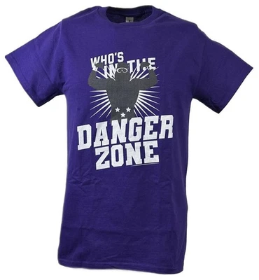 Macho Man Randy Savage Danger Zone Mens Purple T-shirt - Image 1 of 4