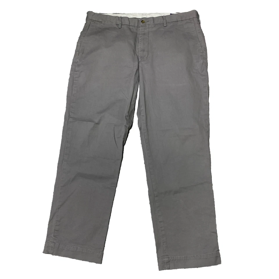 Pantalones POLO Ralph Lauren Para Hombre 38x30 Gris Elastizados Calce Recto Chino Trabajo Elegante Foto 1 de 4