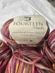 Fourteen Paints Wool & Cashmere Rosamund Color Lot of 4 - Picture 1 of 6