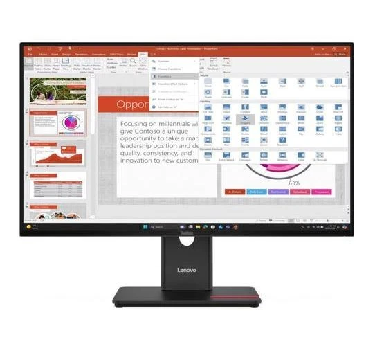 LENOVO ThinkVision T27i-40 27' FHD Monitor 120Hz 1920x1080 16:9 Height Adjustabl - Image 1 of 1