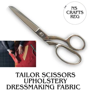10" Heavy Duty Tailor Scissors – Fabric, Upholstery, Dressmaking & Carpet Cuts - Picture 1 of 2