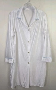 Vestido romántico vintage para mujer camisón sedoso pijama top blanco talla mediana - Imagen 1 de 7
