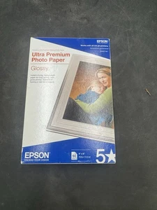 Epson 60-Sheet 4" X 6" Glossy ULTRA PREMIUM Photo Paper New in Box - Picture 1 of 6