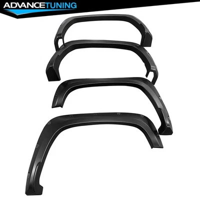 Fits 20-22 Chevy Silverado 2500 HD Wheel Fender Flares Trim Pocket Riveted Style Foto 1 de 2