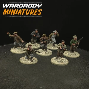Well Painted 28mm Bolt Action Soviet People's Malitia ×8 #2 METAL Warlord Games - Picture 1 of 4