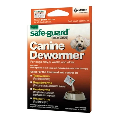 Desparasitador canino Safe-Guard 3 (1 gramo cada uno) Foto 1 de 4