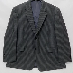 Lauren Ralph Lauren Blazer Herren 46 S Grau Nadelstreifen Anzug Jacke Wolle Sport Mantel - Bild 1 von 12