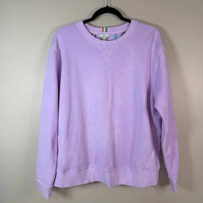 JOULES Mujer 12 Medio Púrpura Monique Algodón Cuello Redondo Sudadera Ocio Logo Foto 1 de 4