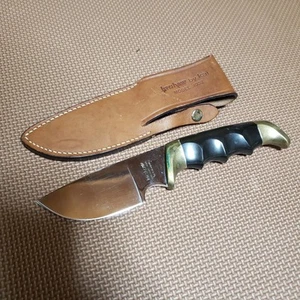 Kershaw 1032 Knife by KAI Japan Brass Handle w/ Leather Sheath USA Vintage - Picture 1 of 14