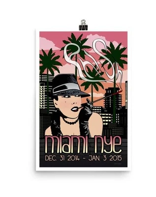Phish Miami 2014 New Years Eve Concert Poster Music Wall Art Print Noframe - Image 1 of 2