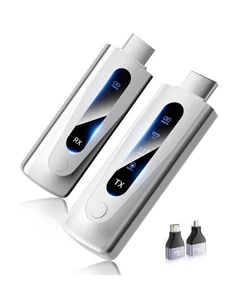 2025 Aggiornato Wireless HDMI Trasmettitore e Ricevitore 328FT/100M, Display LED,... - Foto 1 di 8