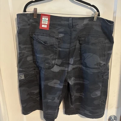 NEW! Unionbay Men's  Cargo Shorts BLACK CAMO Size 46 Style Y18JFTE - Image 1 of 4