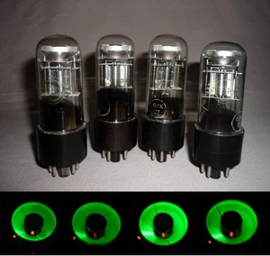 4 Stk. 6E5S (6E5C) ~ 6E5G, 6G5G, EM-34 Magic Eye Indicator DATE 1959 TESTED - Bild 1 von 8