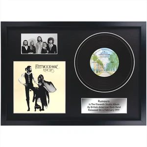 Fleetwood Mac - Rumours / Rock Memorabilia / LP / Souvenir in black frame - Picture 1 of 7