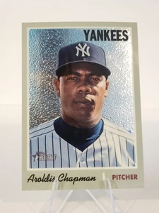 2019 Topps Heritage #THC-493 Aroldis Chapman Chrome /999 Yankees - Foto 1 di 2