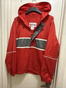 Vintage VTG Chase Authentics Red Jacket Nylon Shell Size Medium  - Picture 1 of 4