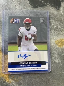 2022 Leaf Pro Set Draft - Autographs Emeka Emezie #Psa-Ee2 Red (AU, RC) - Picture 1 of 2