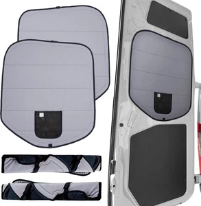 Insulated Blackout Rear Window Cover Mercedes Benz Sprinter 2019 Full Metal Door - Picture 1 of 8