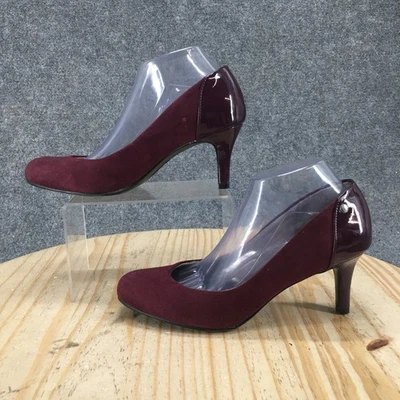 Zapatos de salón LifeStride para mujer 9,5 M vestido animado sin cordones gatito tela borgoña Foto 1 de 4